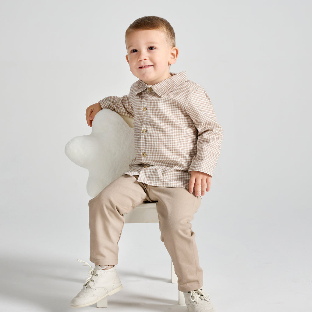 Camisa y pantalón Tiny Taupe (PREVENTA)