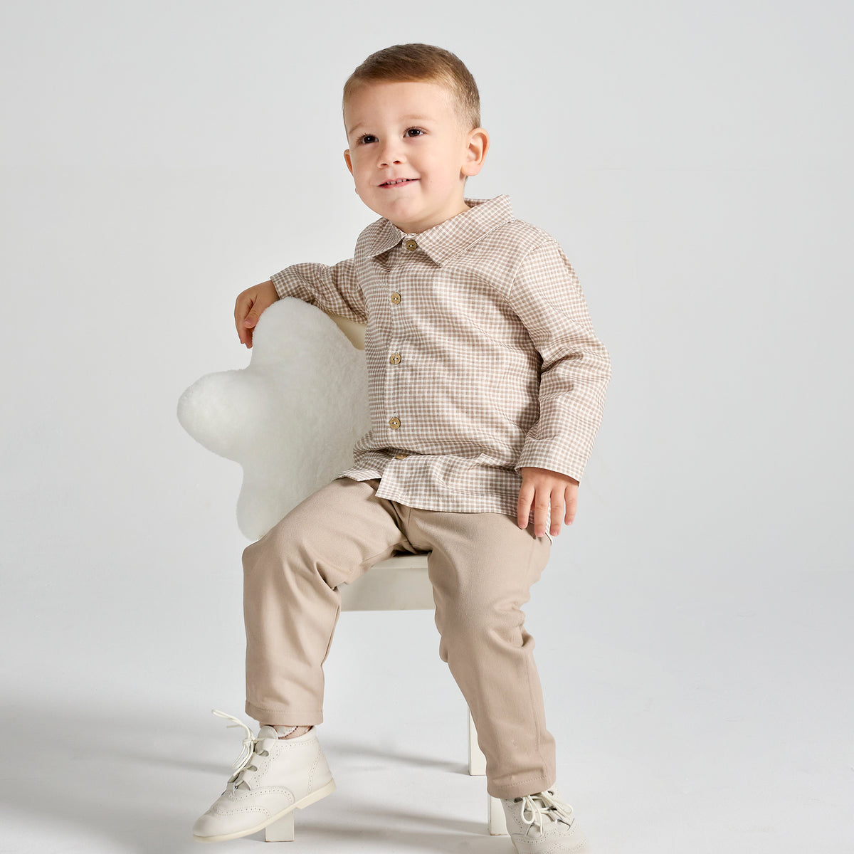 Camisa y pantalón Tiny Taupe (PREVENTA)