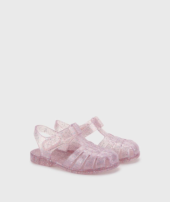 Clásica Cristal Rosa multi glitter