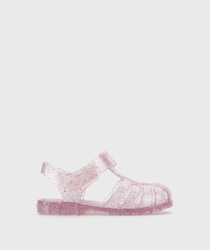 Clásica Cristal Rosa multi glitter