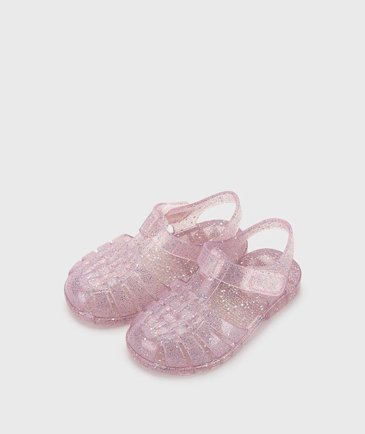 Clásica Cristal Rosa multi glitter
