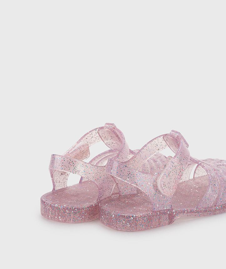 Clásica Cristal Rosa multi glitter
