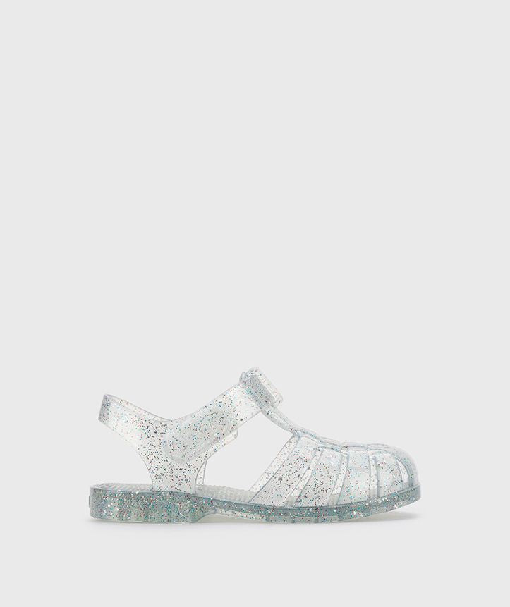 Clásica Cristal transparente multi glitter