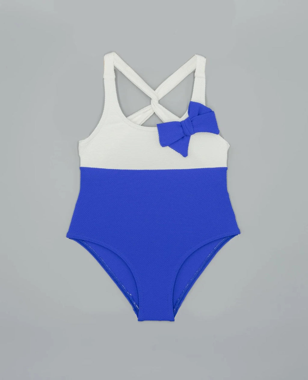 Vestido de baño combinado con lazo