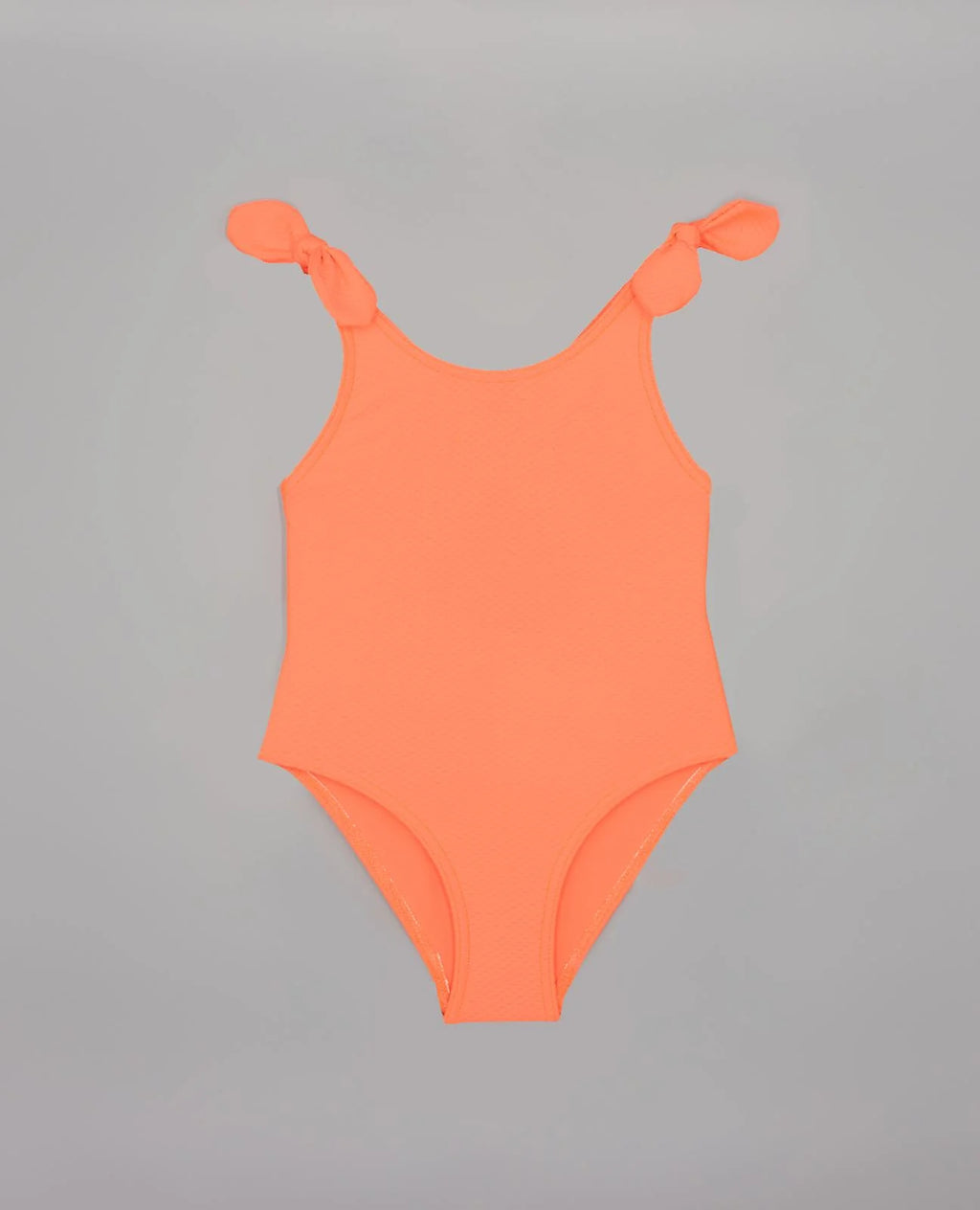 Vestido de baño naranja flúor