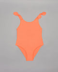Vestido de baño naranja flúor