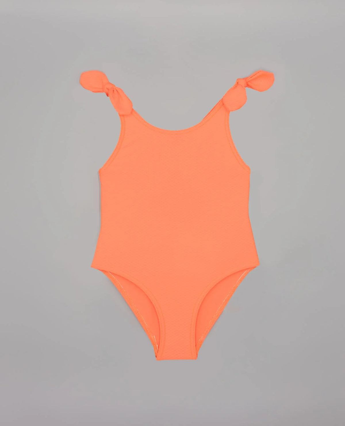 Vestido de baño naranja flúor