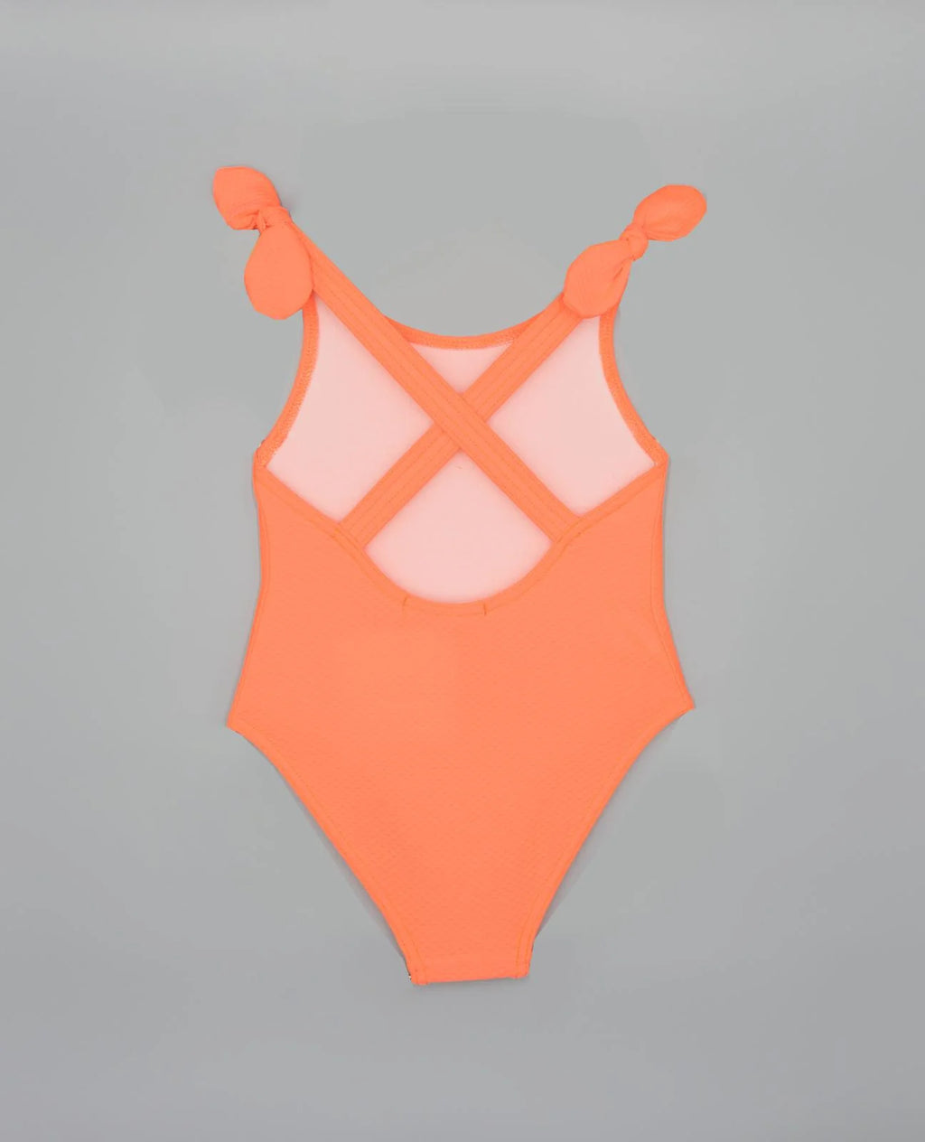 Vestido de baño naranja flúor