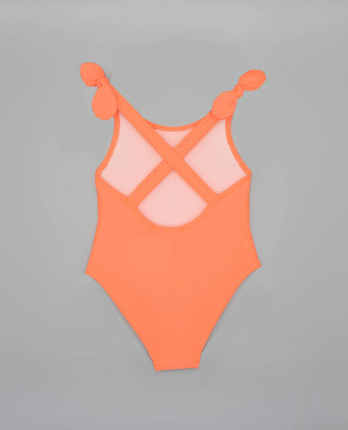 Vestido de baño naranja flúor