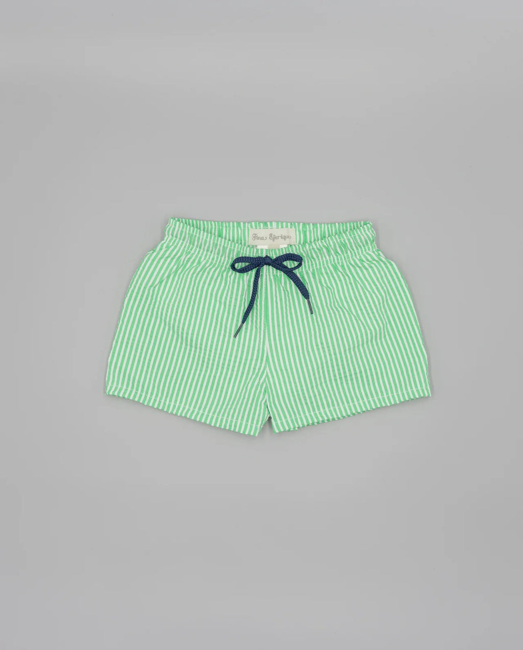 Pantaloneta de rayas verdes con bolsillo
