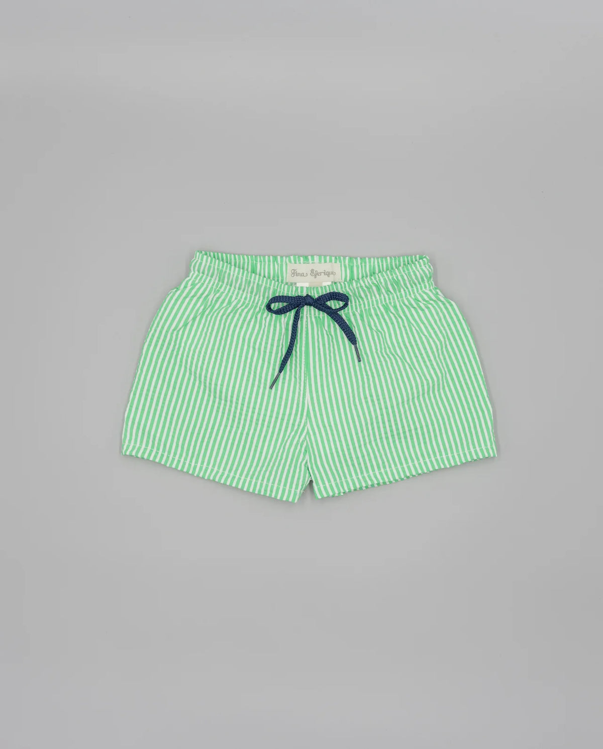 Pantaloneta de rayas verdes con bolsillo