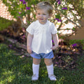 Conjunto bebé Navy Vichy