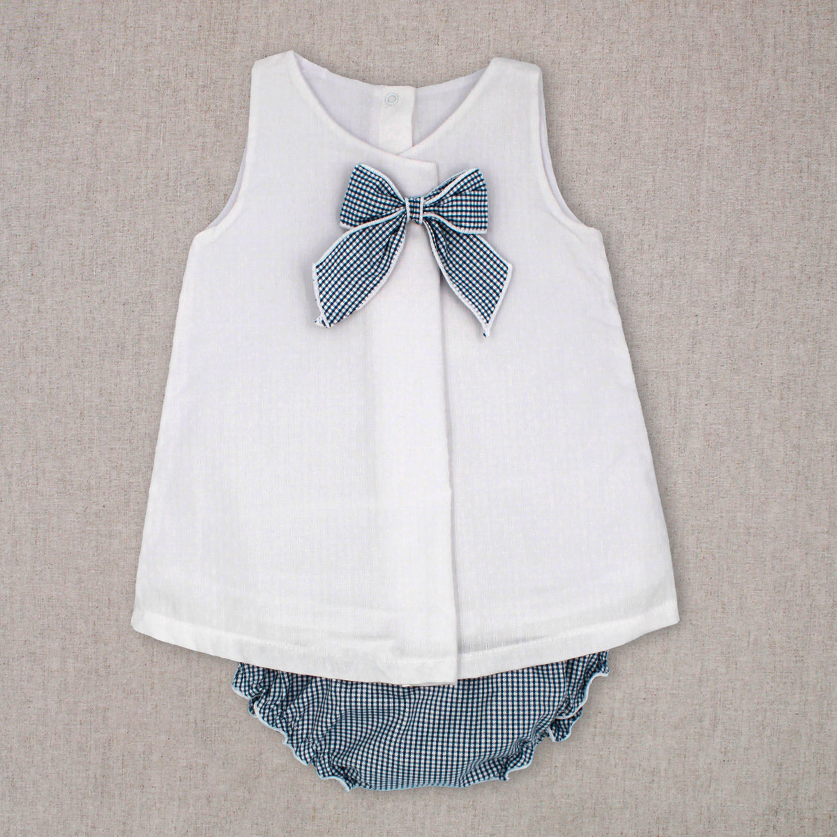 Vestido braguita Navy Vichy