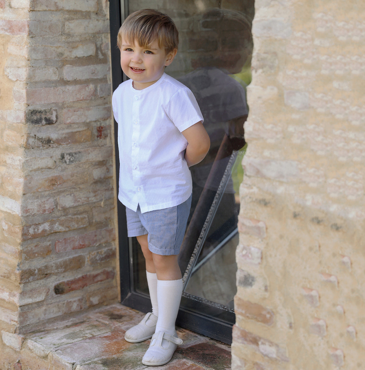 Conjunto niño Navy Vichy
