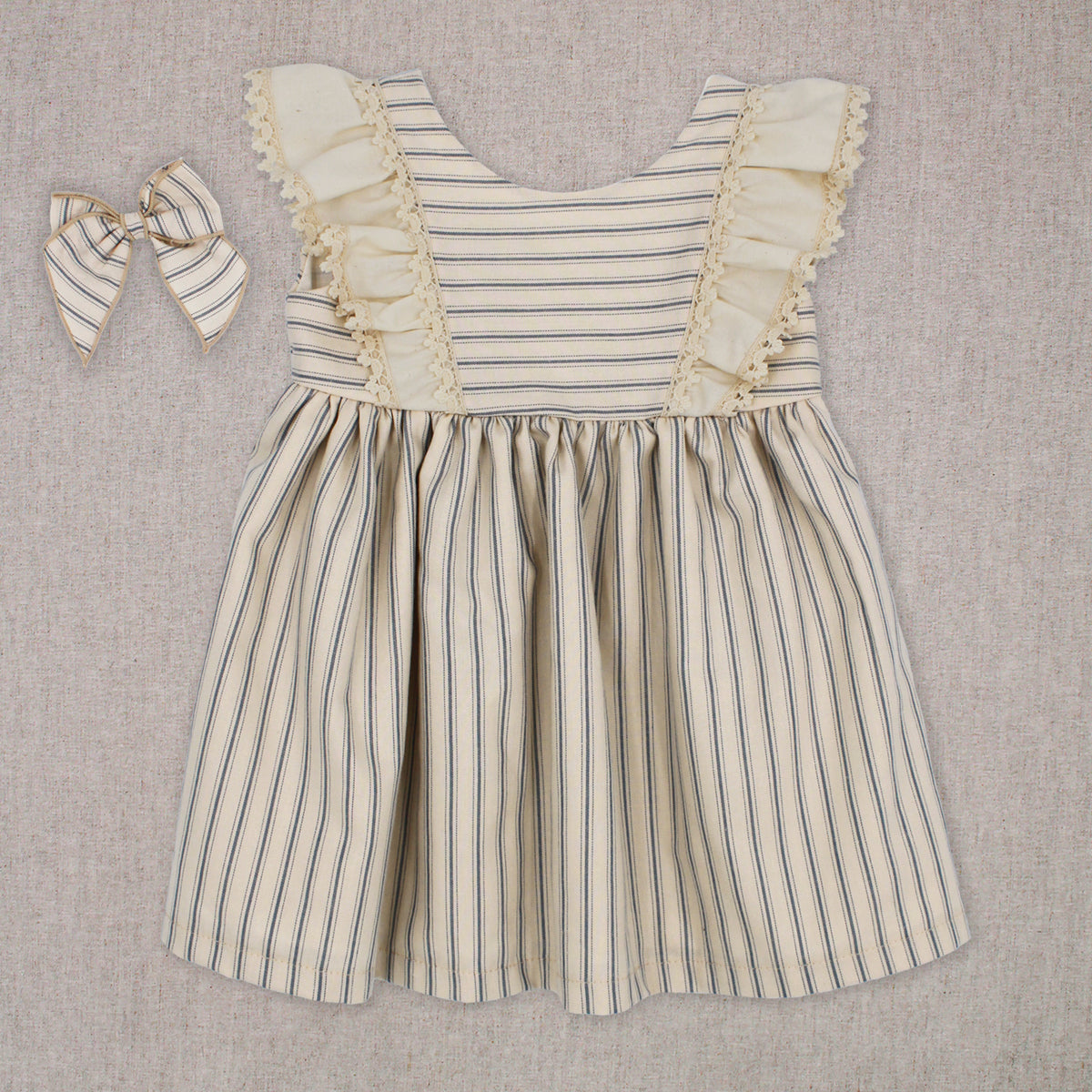 Vestido rayas azules