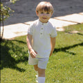 Conjunto niño rayas azules