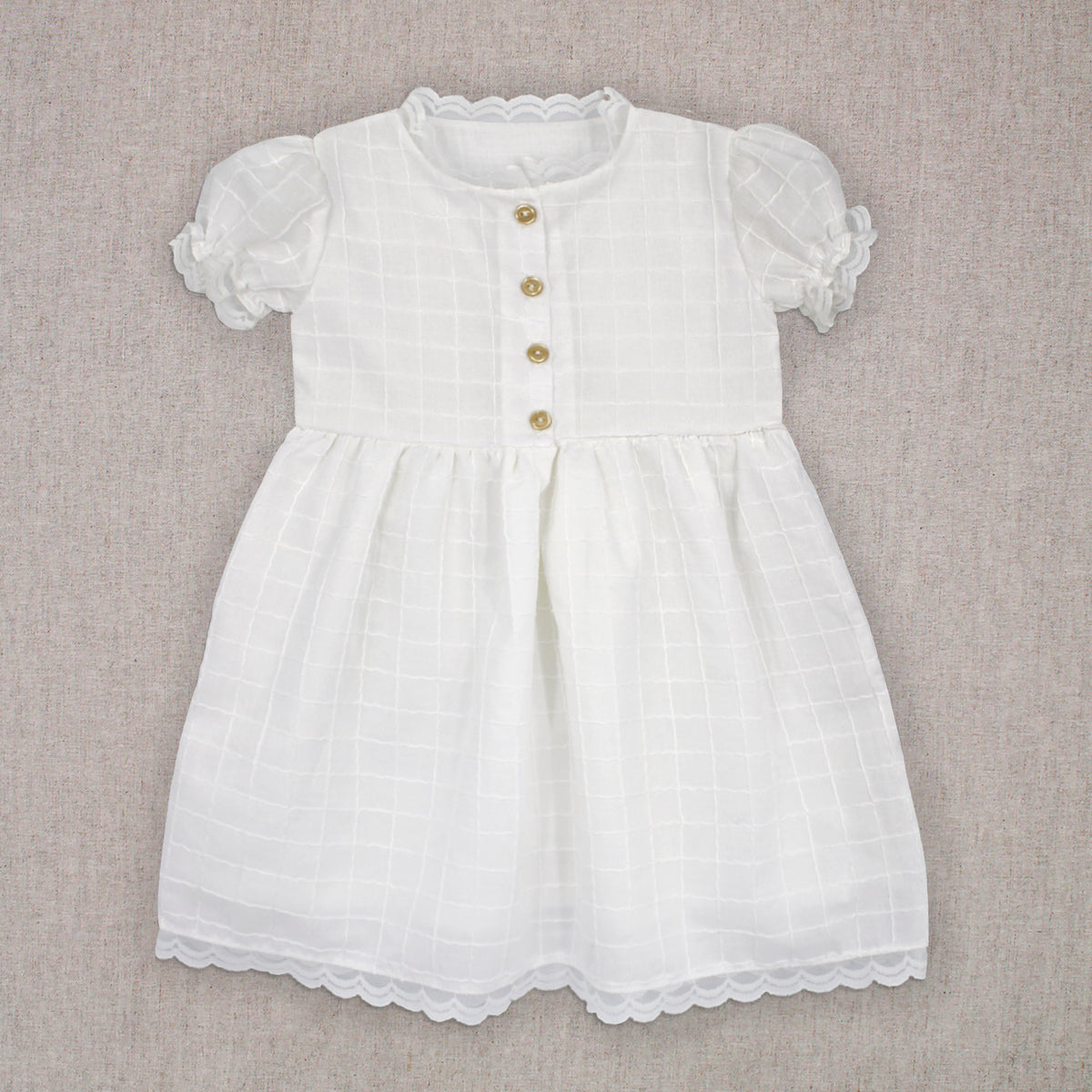 Vestido Volie Beige