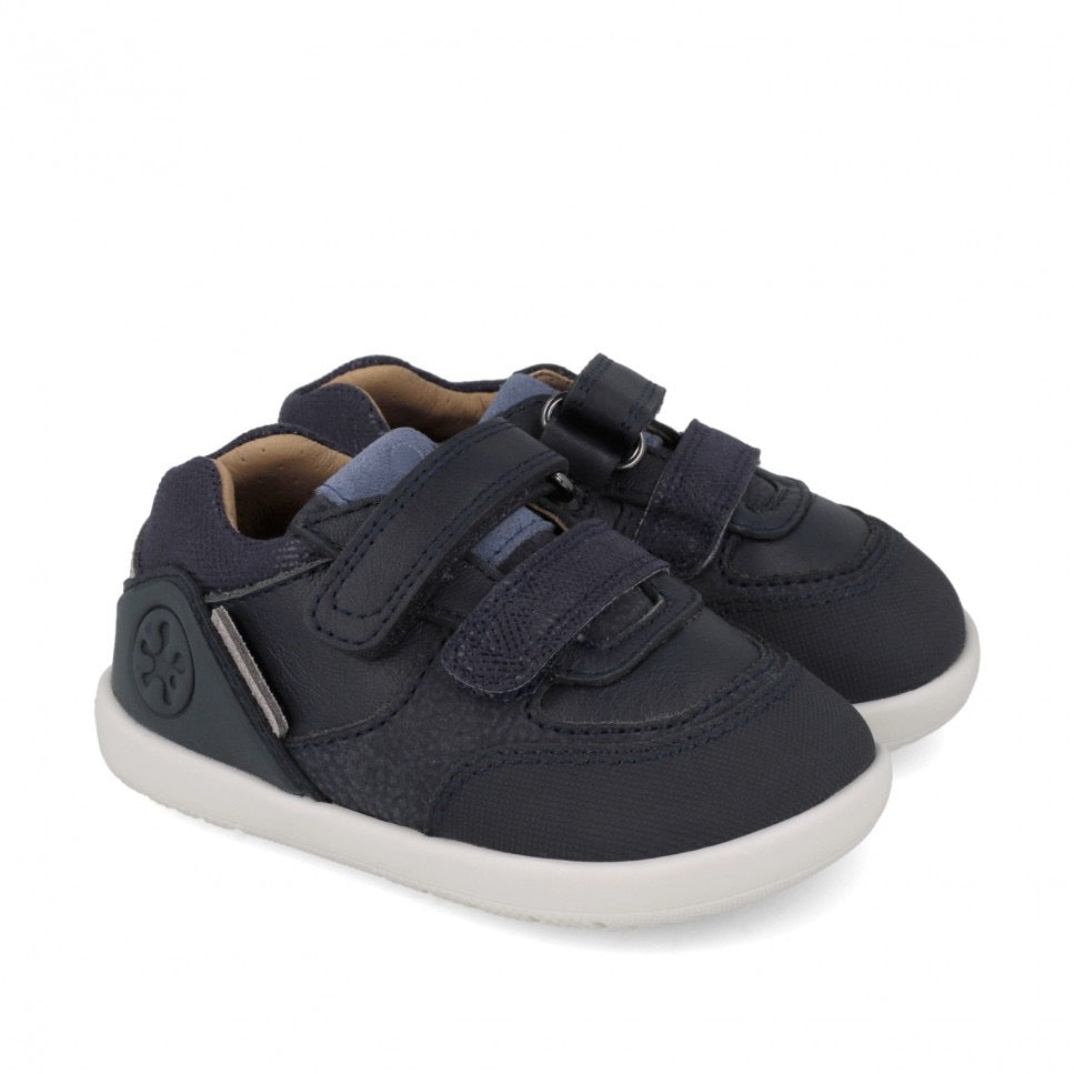 Zapatos azules Barefoot para primeros pasos de niño