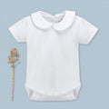 Body manga corta con cuello